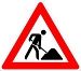 Baustellenschild