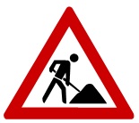 Baustellenschild