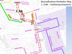 Erreichbarkeit Nebenstra&szlig;en 1. BA
