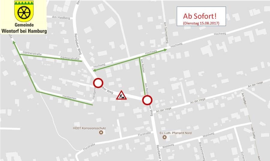 Plan Sperrung Am Redder