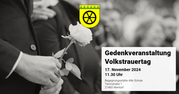 Einladung Volkstrauertag 2024