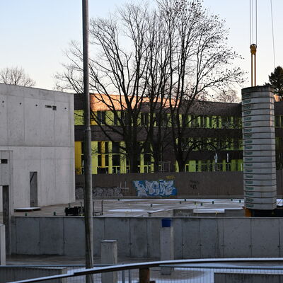 Baustelle im Winterschlaf