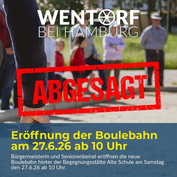 Boulebahner�ffnung am 27. Juni wird hitzebedingt abgesagt