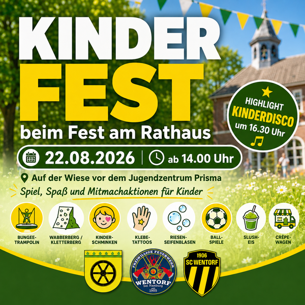 Kinderfest beim Fest am Rathaus - Beitragsbild