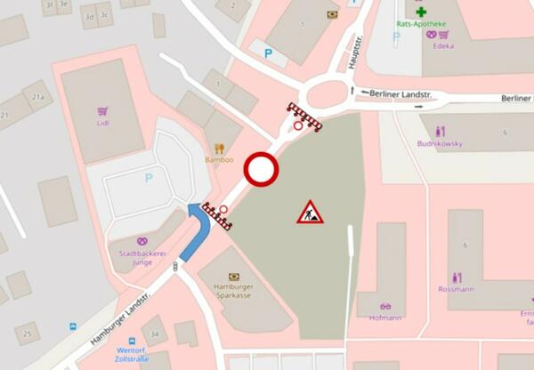 Hamburger Landstra&szlig;e gesperrt1